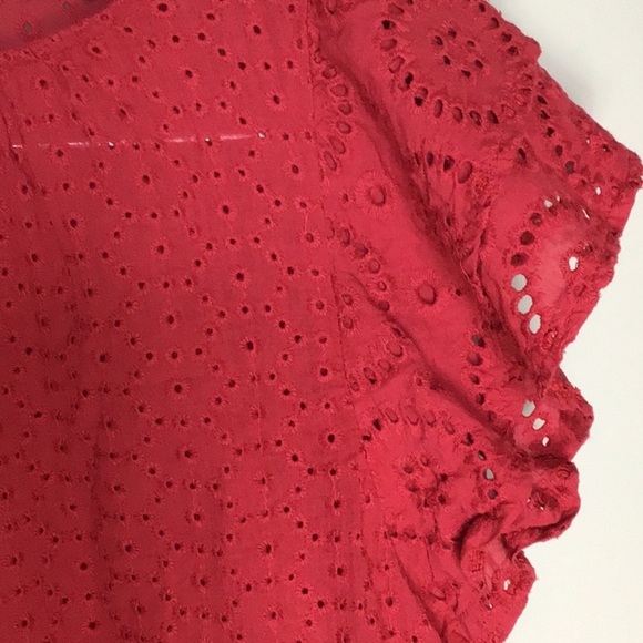 Strut & Bolt > Red Crochet Top Small - Picture 6 of 9